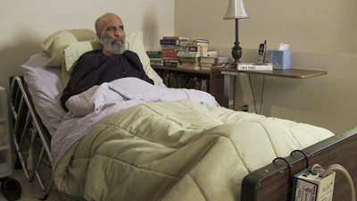 Rev. Bevel in bed
